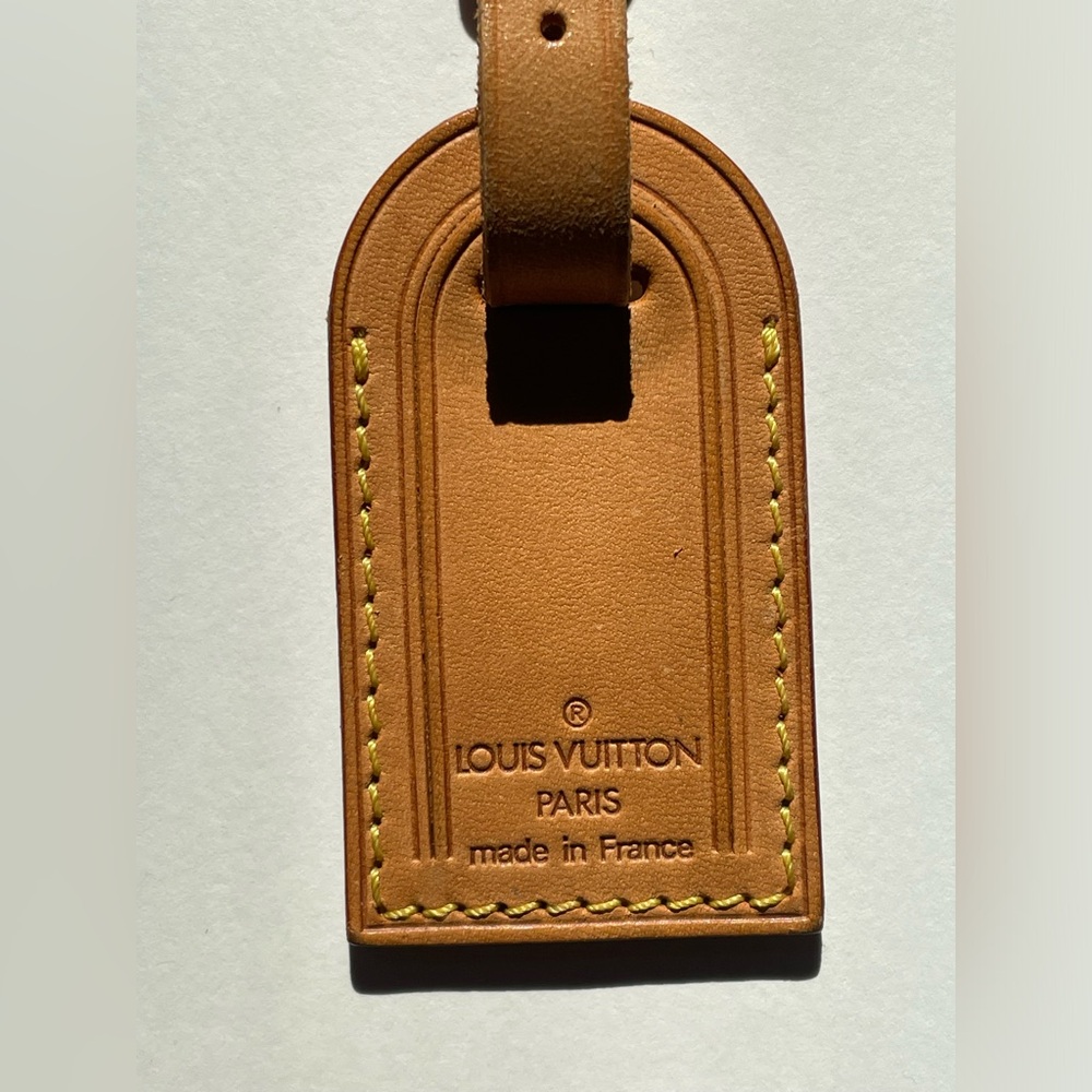 Authentic Louis Vuitton 3 Piece Luggage Tag Set - Picture 5 of 16